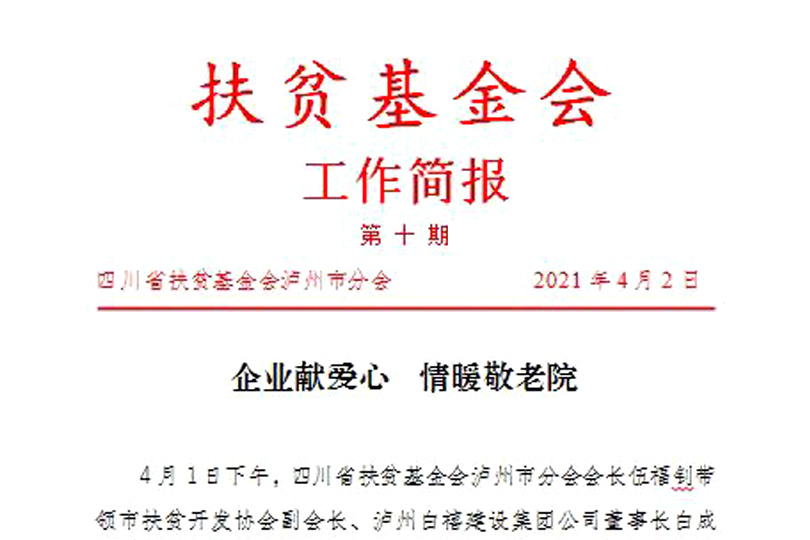 扶贫基金会工作简报第十期