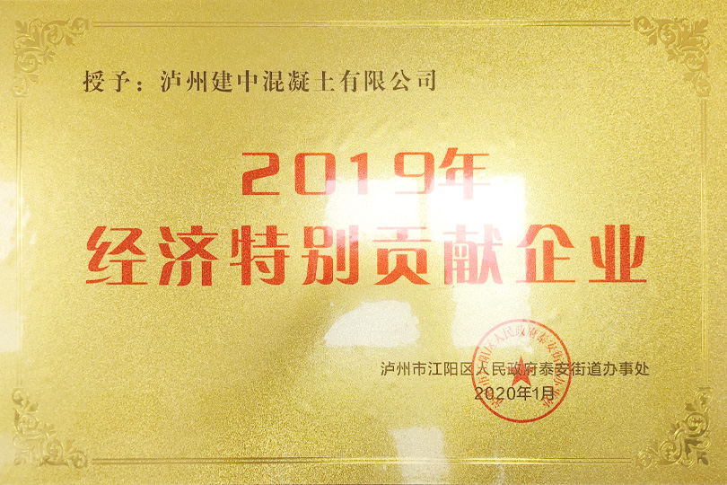 2019年经济特别贡献企业